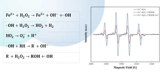 EPR in Fenton-like advanced oxidation technology