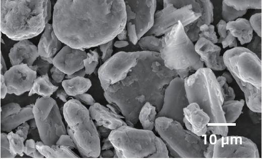 carbon material samples under low excitation voltages