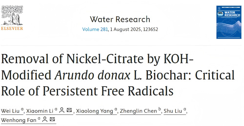 CIQTEK SEM & EPR Reveal a New Pathway for Nickel-Citrate Removal